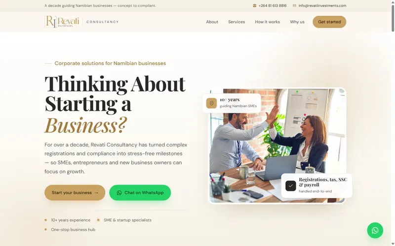 Revati Investments corporate website